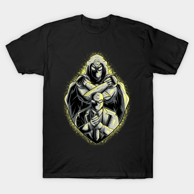 Moon Knight & Mr. Knight T-Shirt by NauvalSkt